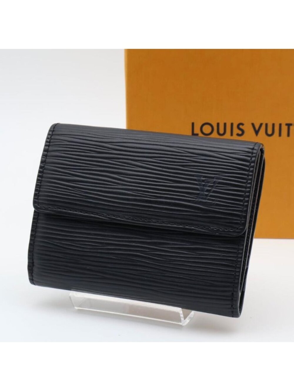 Louis Vuitton Ludlow Epi Black Mini Wallet Coin Case